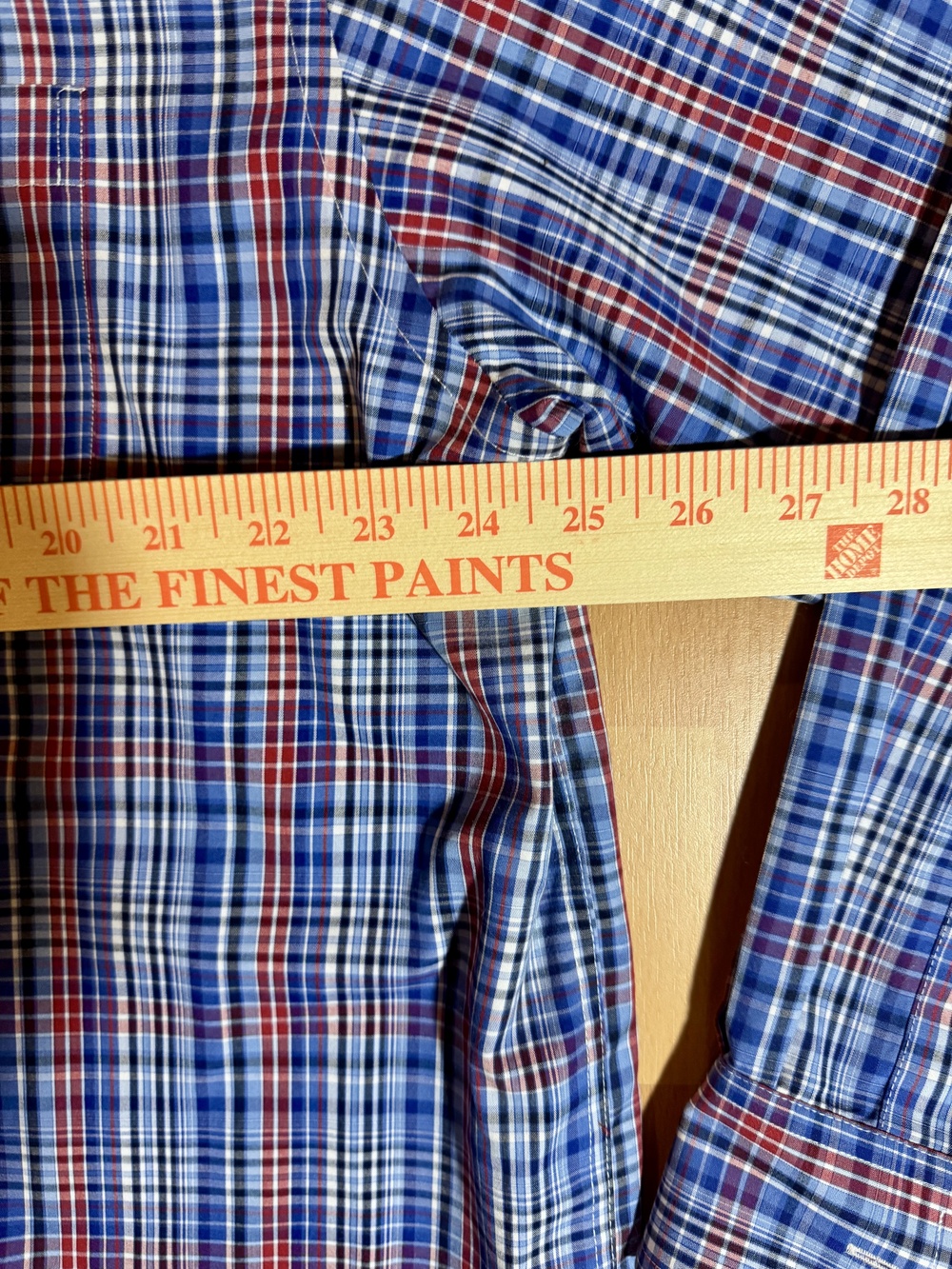 Gold Label Shirt Mens Extra Large Plaid Non Iron Long Sleeve Performance Dress